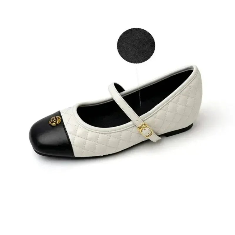Spring and Autumn temperament commuting shallow mouth single shoe square toe Mary Zhen single shoe women
