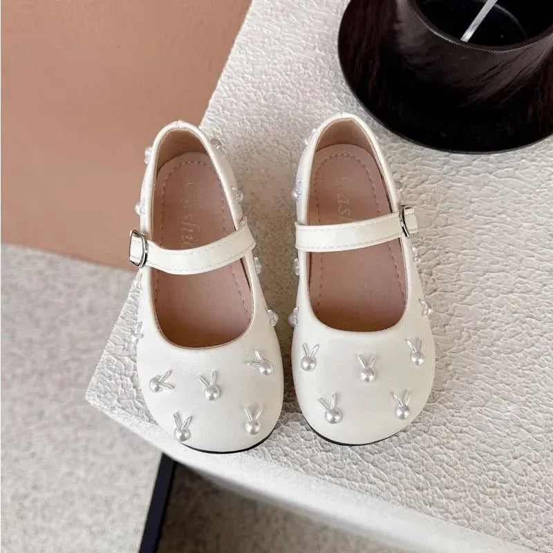 Child Princess Leather Shoe Four Seasons New Korean Edition Child FlatShoe  Glitter Girl Anti slip Versatile Le FuShoe