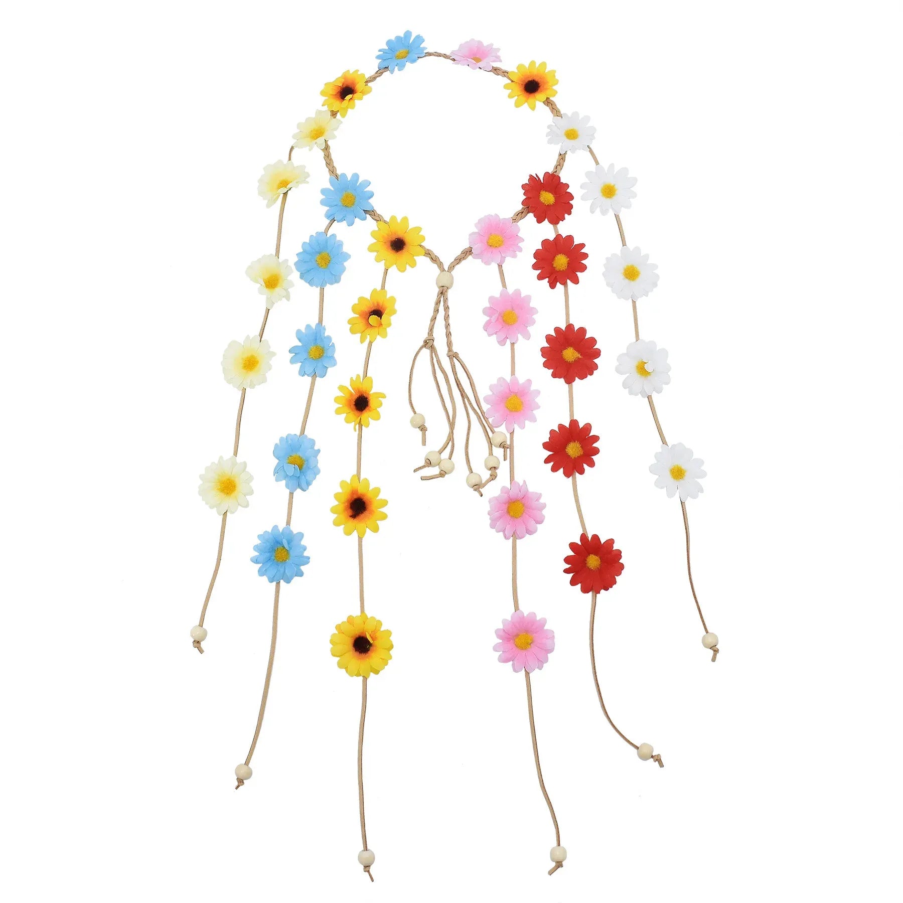 Gypsy Fashion Beautiful Boho Style Feather Headband Headdress Tribal Hair Feather Rope Headpieces Hippie Party