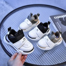 Children's Sports Shoes 2026 Korean Version Spring Leather Soft-Soled Dad Shoes