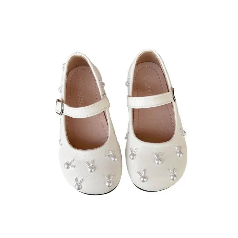 Child Princess Leather Shoe Four Seasons New Korean Edition Child FlatShoe  Glitter Girl Anti slip Versatile Le FuShoe
